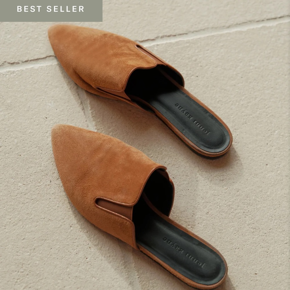 Jenni Kayne Suede Mule size 38 NWOB